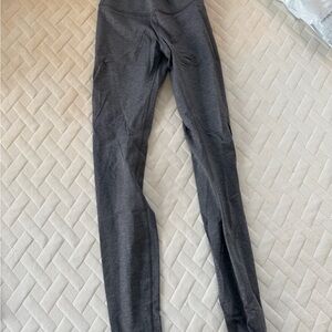 Gray High-Waisted Leggings